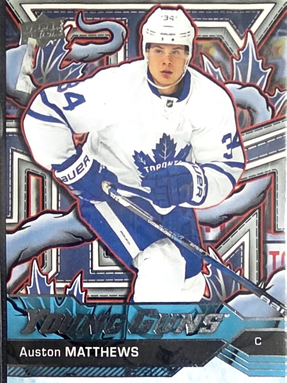 Upper Deck Auston Matthews Young Guns Renewed #201 Maple Leafs